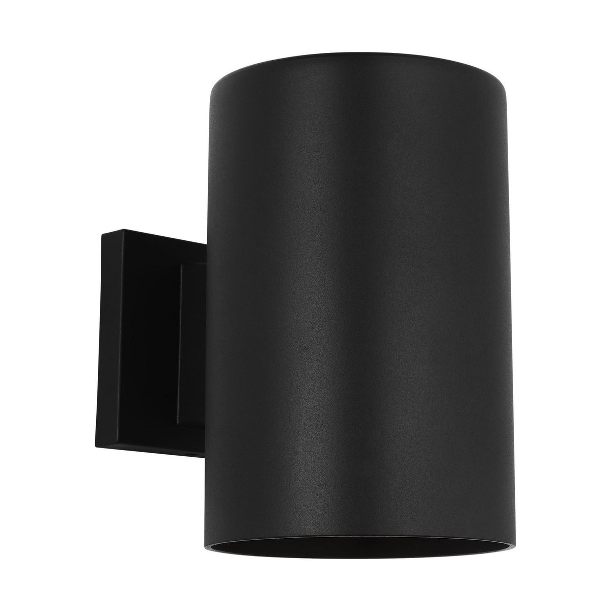 Outdoor Cylinders One Light Wall Lantern in Textured Black
