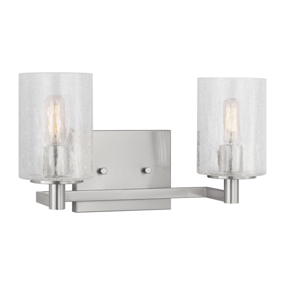 Parker Two Light Wall / Bath in Brushed Steel
