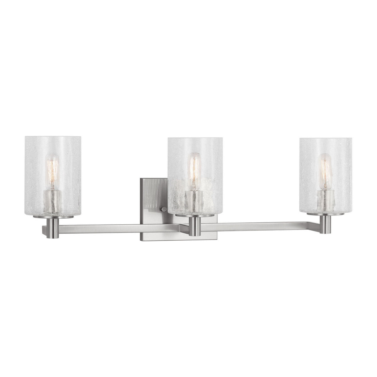Parker Three Light Wall / Bath in Brushed Steel