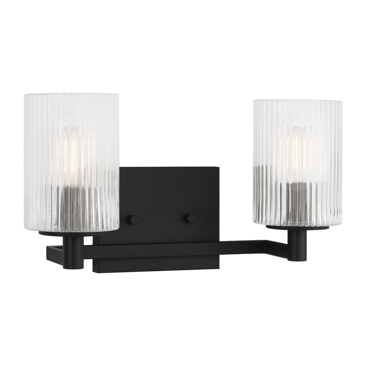 Lando Two Light Wall / Bath in Midnight Black