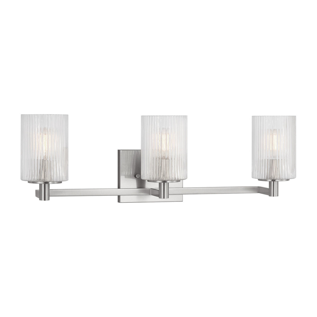 Lando Three Light Wall / Bath in Brushed Steel