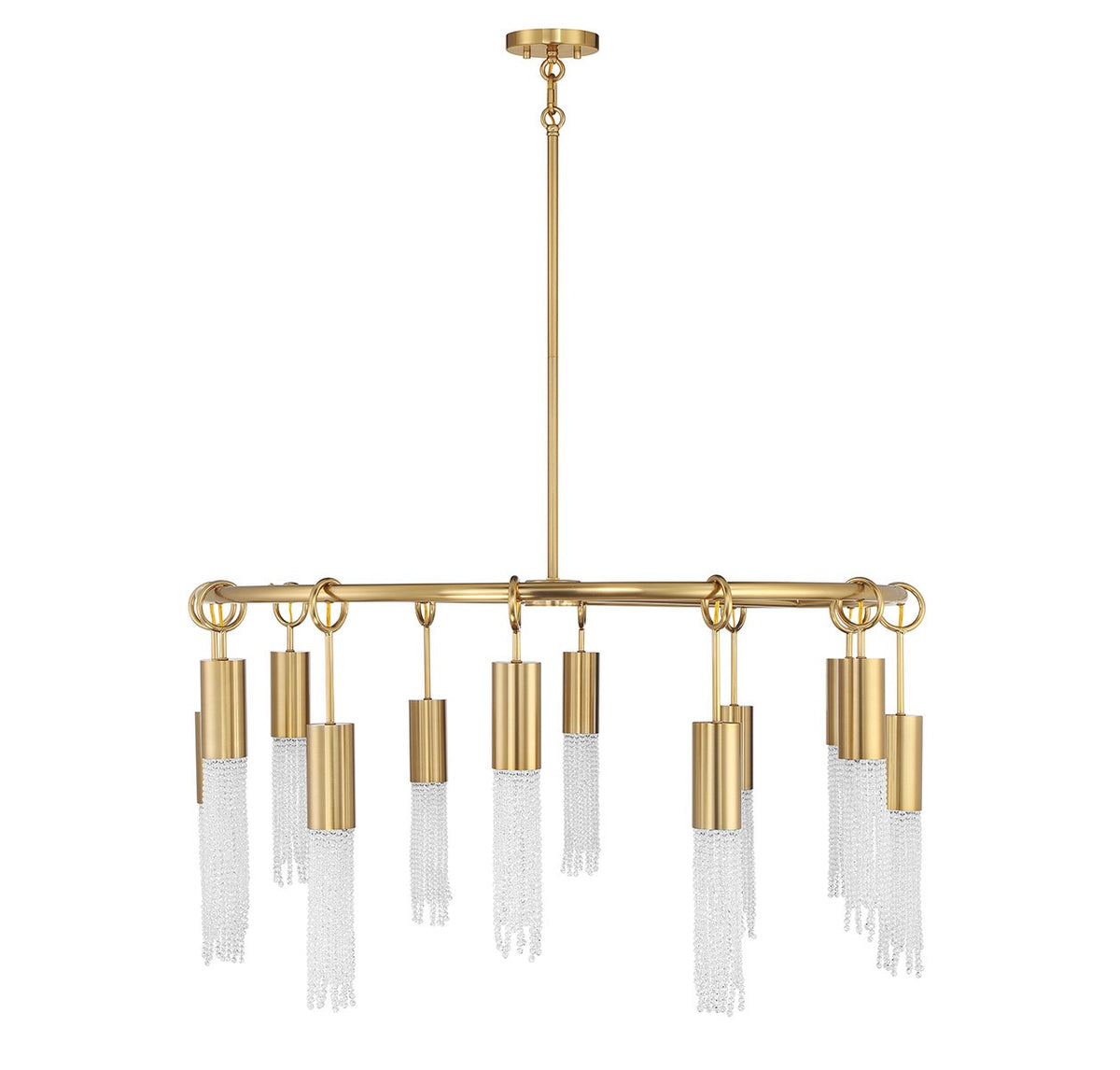 Chelsea 12 Light Chandelier in Warm Brass
