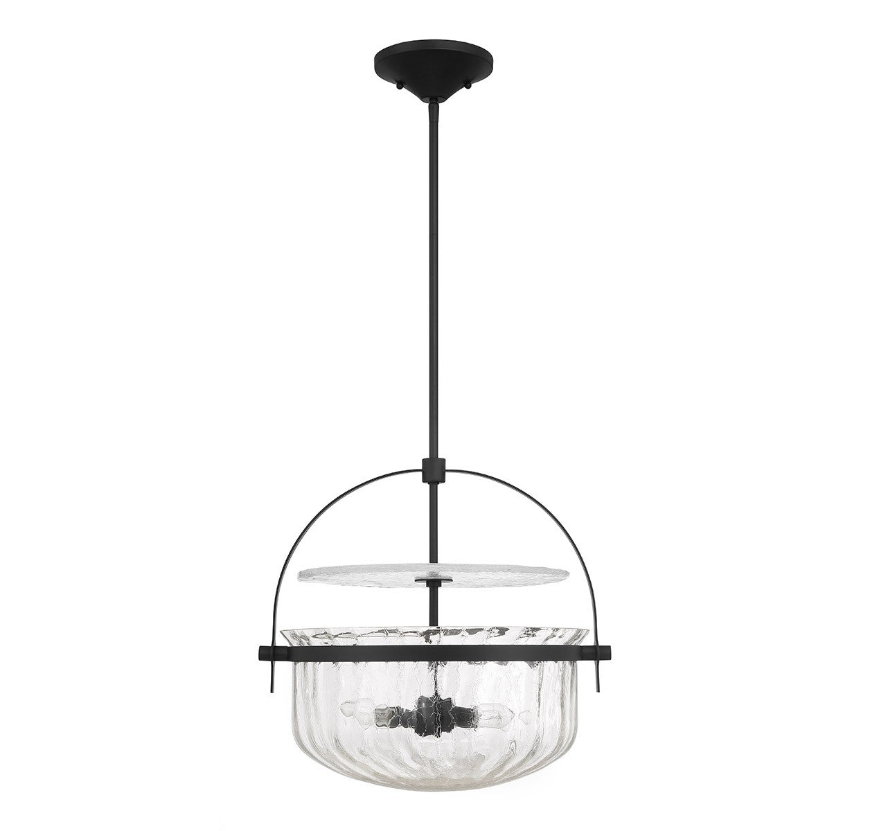 Denmar Quatre Lumières Convertible Semi-Plafonnier/Suspension