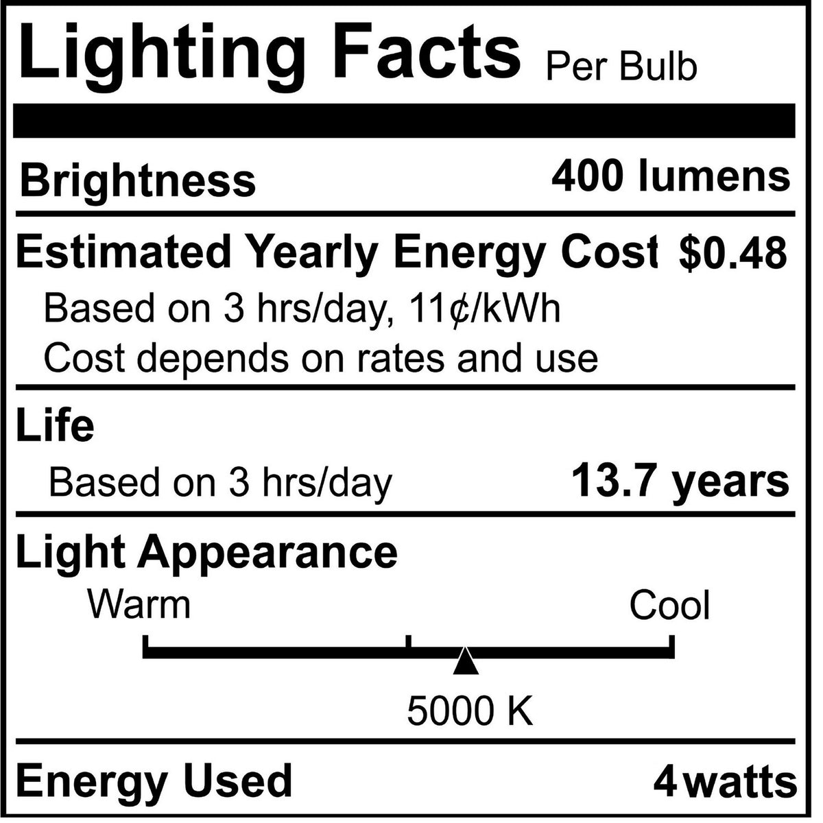 Preferred Light Bulb in Clear