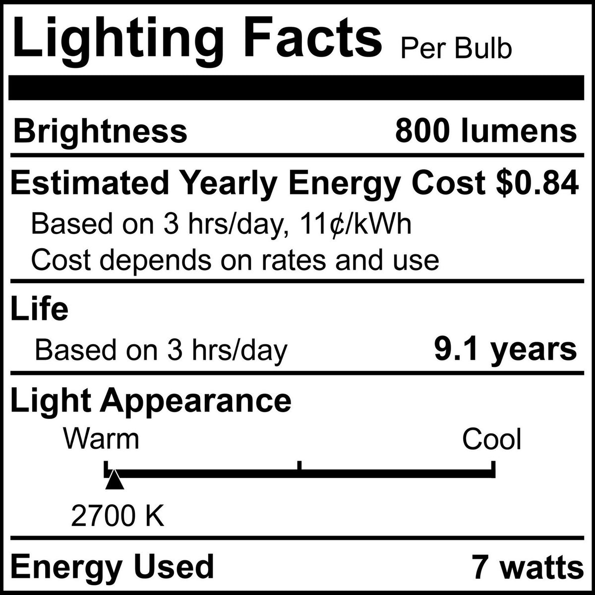 5 Light Bulb