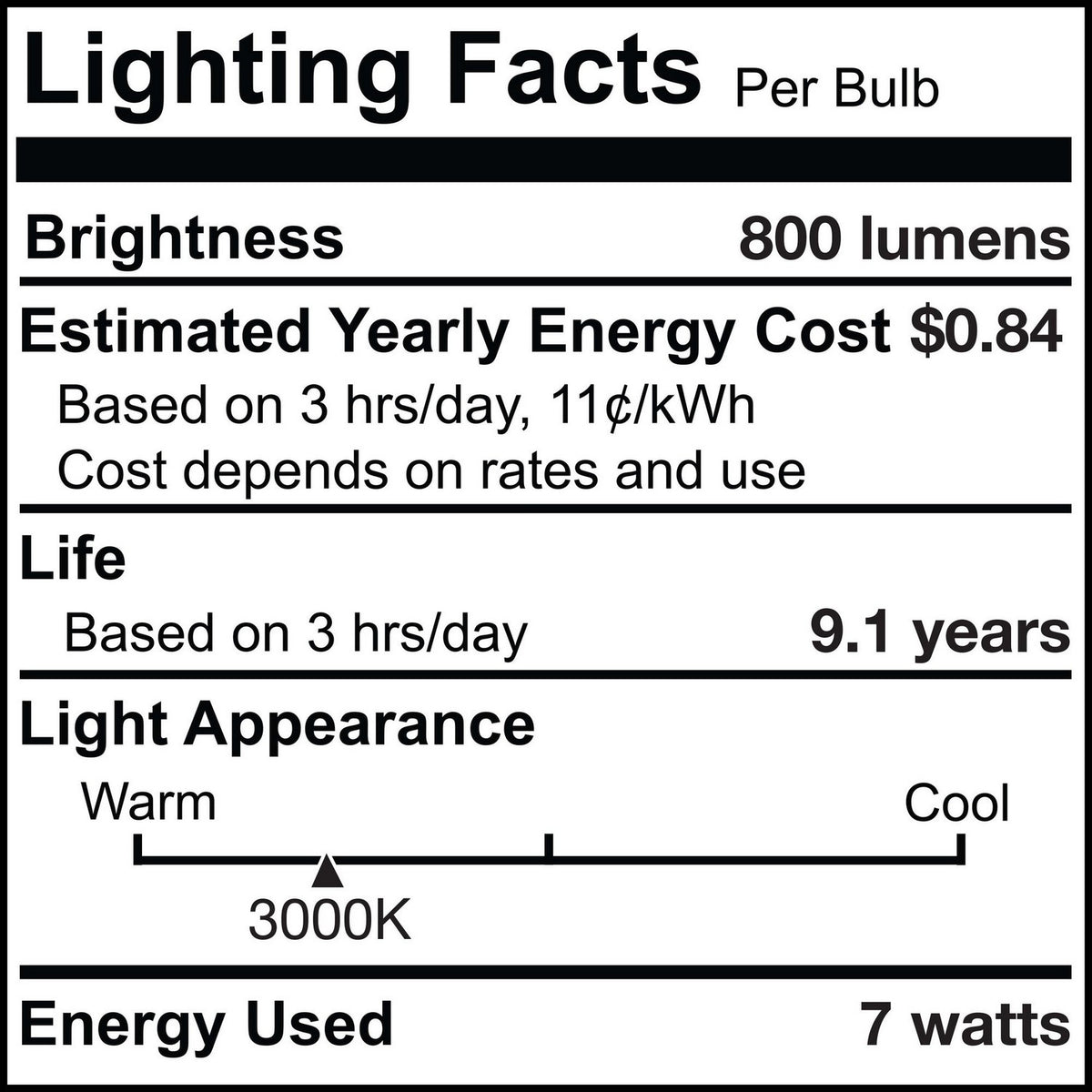 5 Light Bulb in Clear