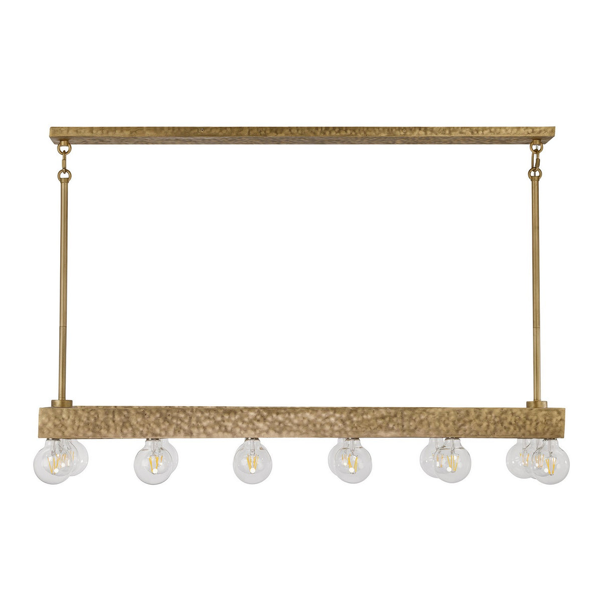Etereo 14 Light Linear Chandelier in Spumante