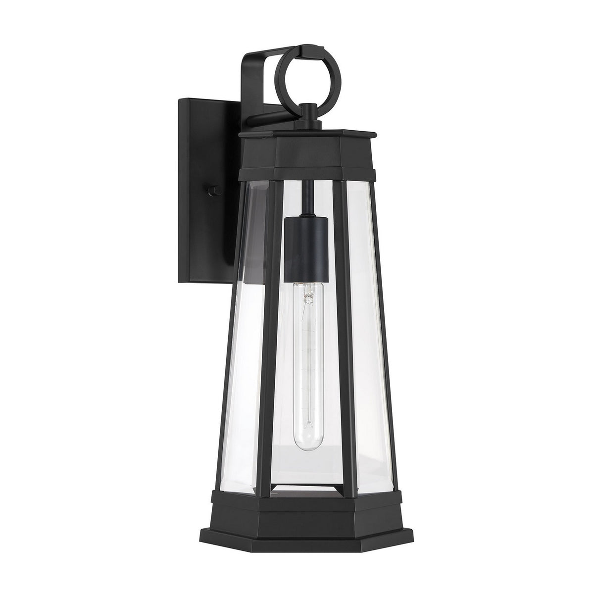 Payne One Light Outdoor Wall Lantern in Matte Black