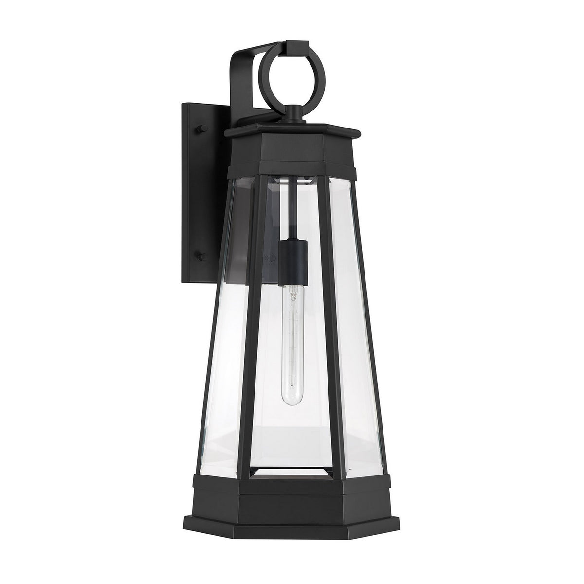 Payne One Light Outdoor Wall Lantern in Matte Black