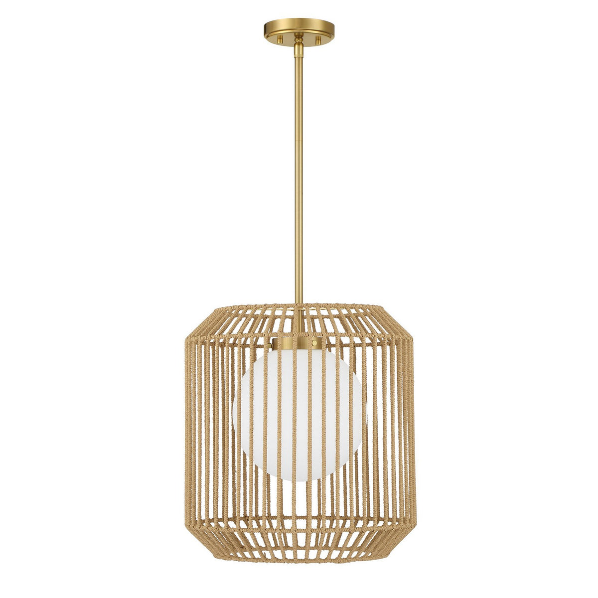 Pastis One Light Pendant in Warm Brass