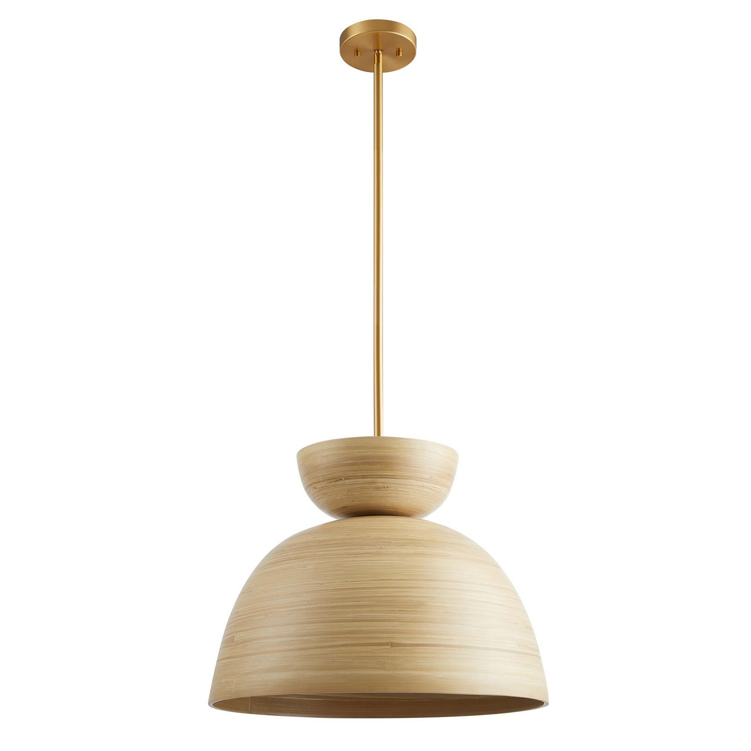 Suspension Agave One Light en bambou naturel