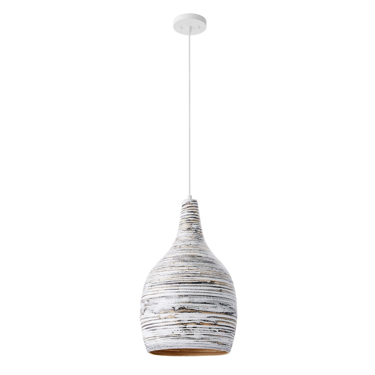 Balsam One Light Pendant in Brindled Bamboo