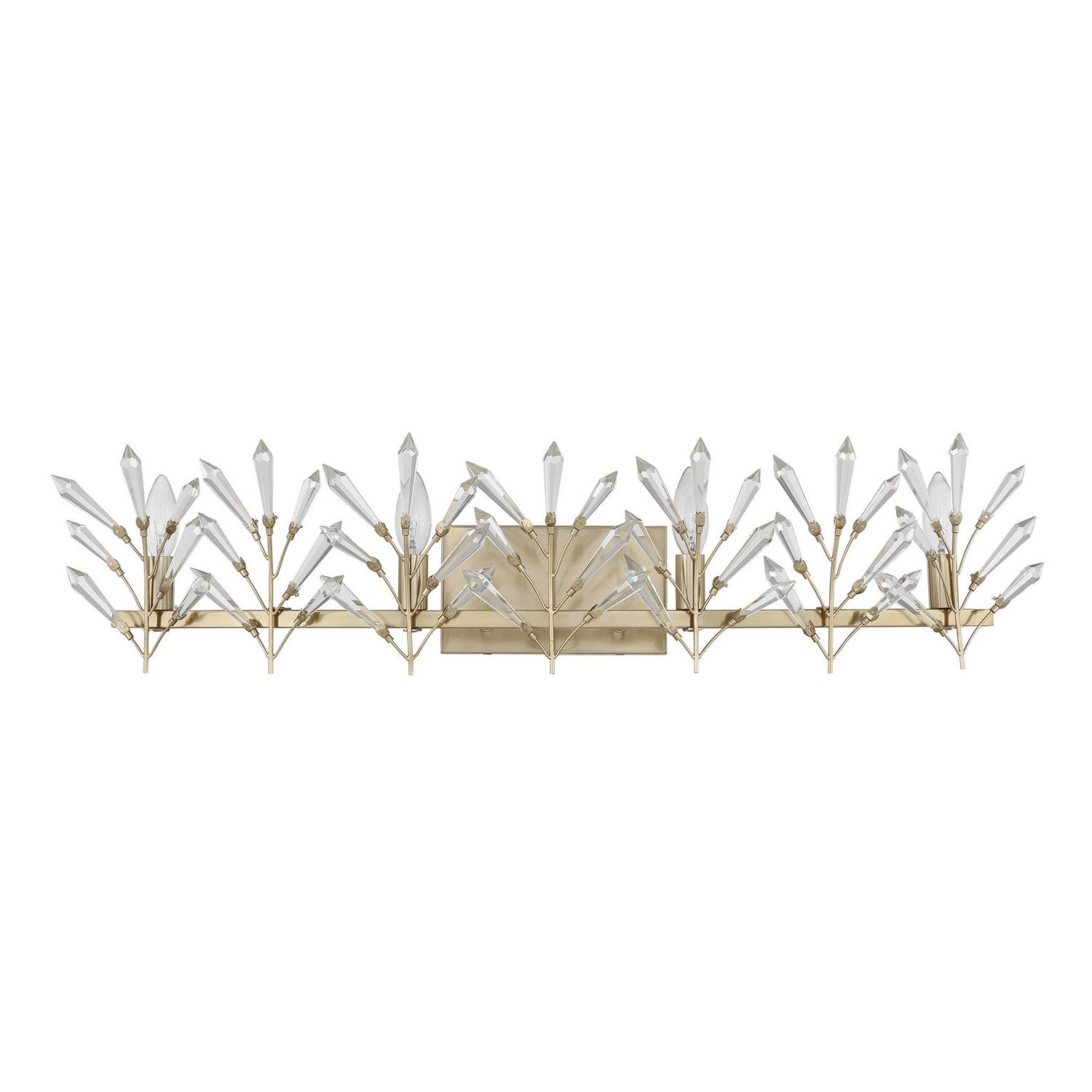 Orianna Luminaire de salle de bain à quatre lumières en laiton noble