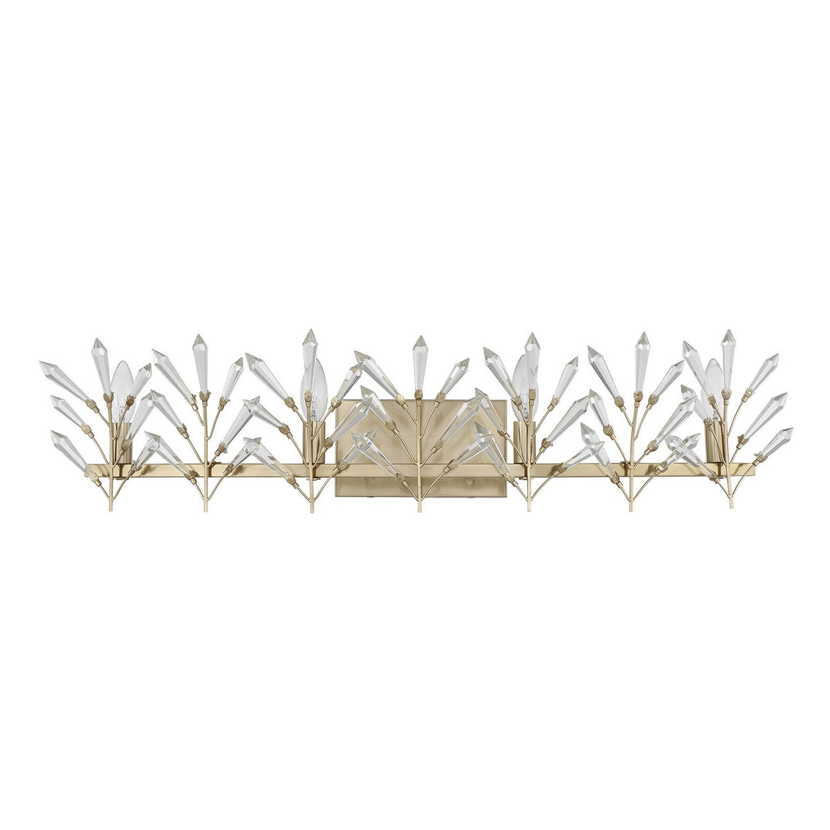 Orianna Luminaire de salle de bain à quatre lumières en laiton noble