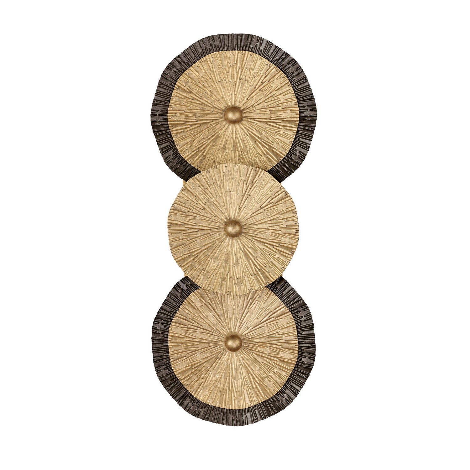 Applique murale Lincoln Two Light en or vieilli et bronze