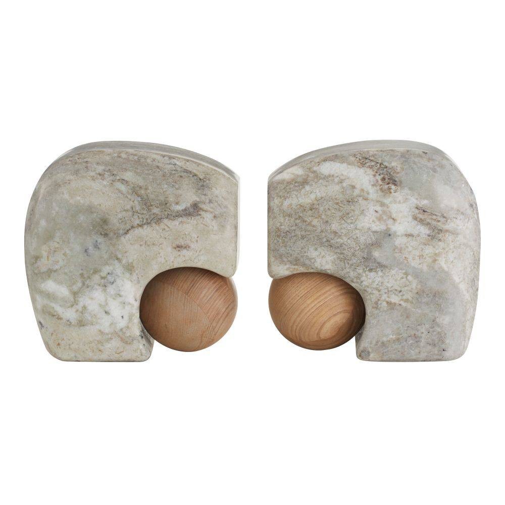 Melt Bookends, Set of 2 in Gray