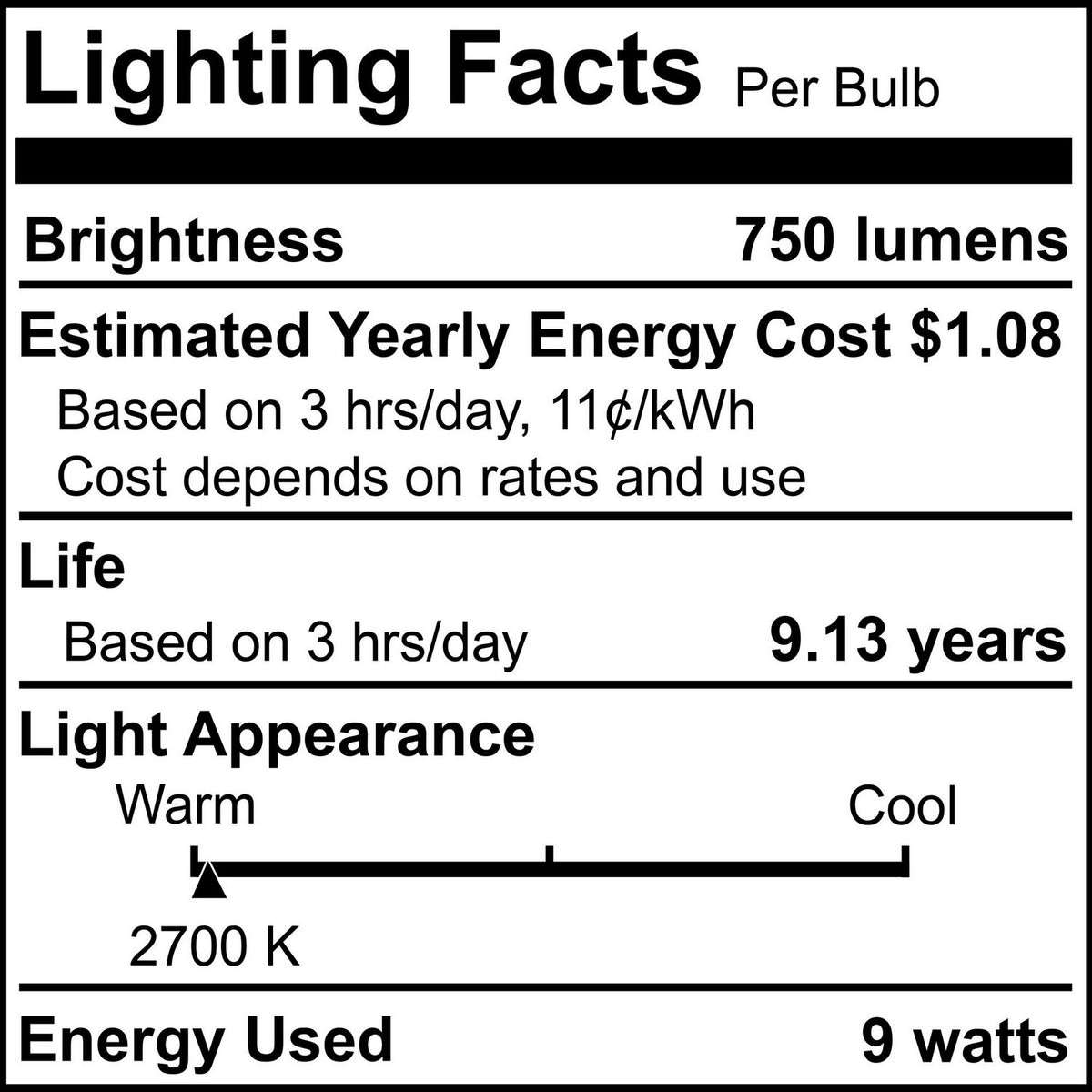 5 Light Bulb in Frost