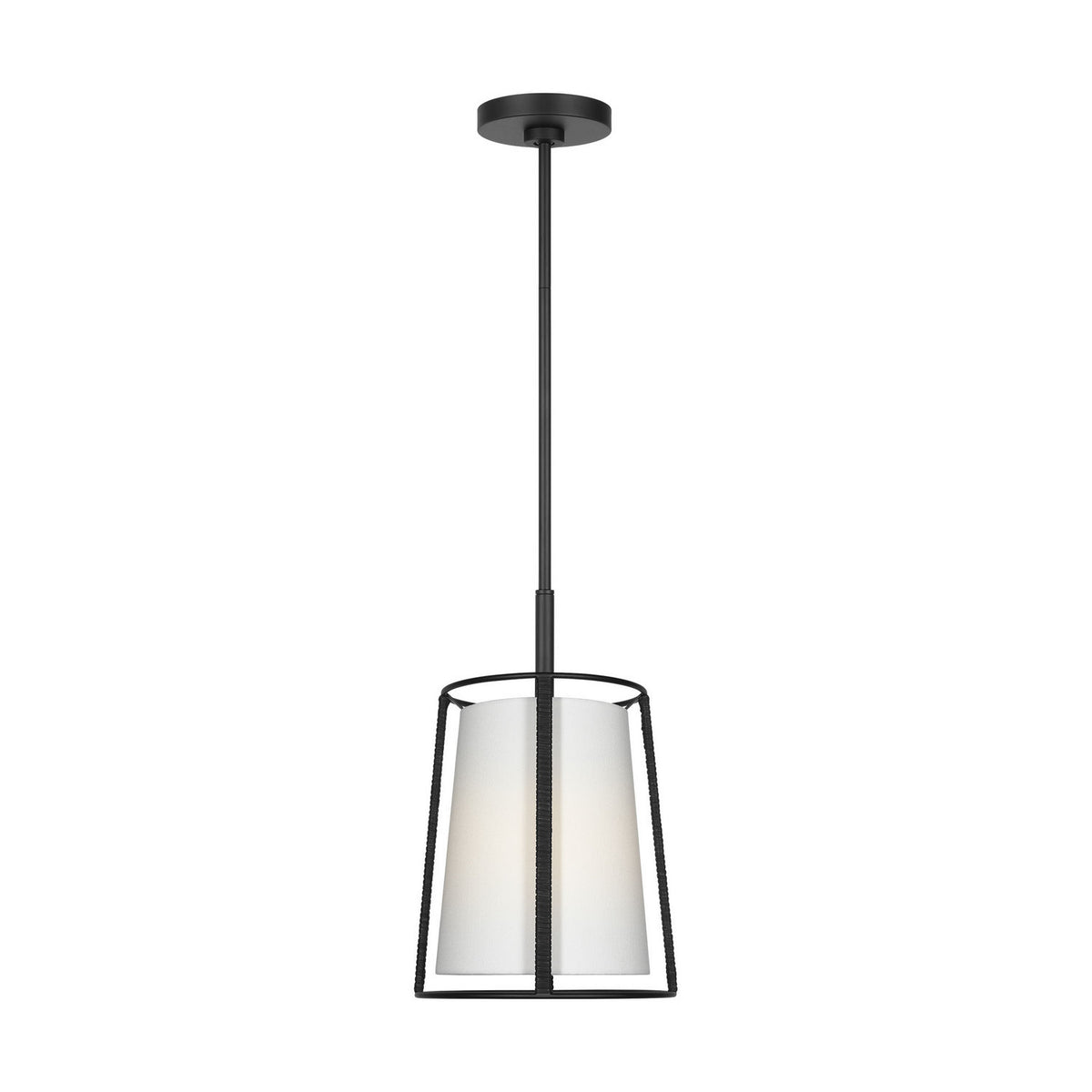 Cortes One Light Pendant in Midnight Black