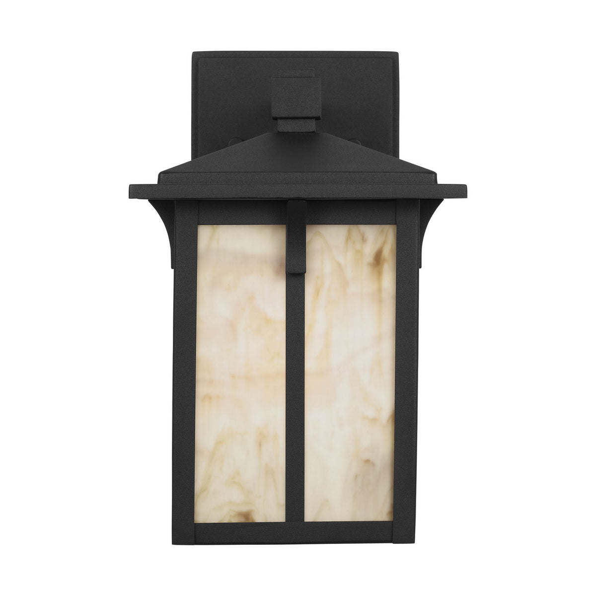 Tomek One Light Outdoor Wall Lantern in Black