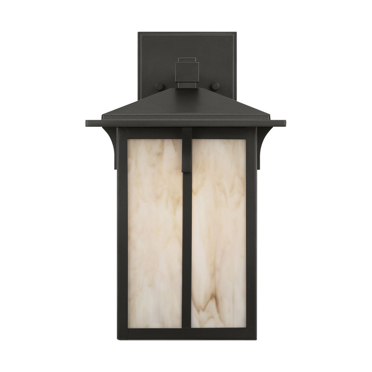 Tomek One Light Outdoor Wall Lantern in Antique Bronze