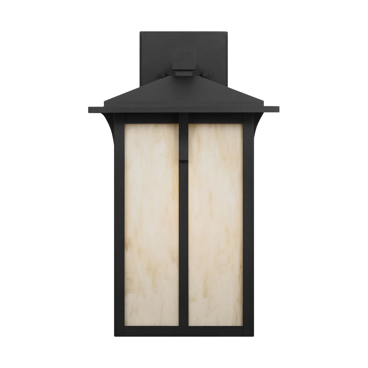Tomek One Light Outdoor Wall Lantern in Black