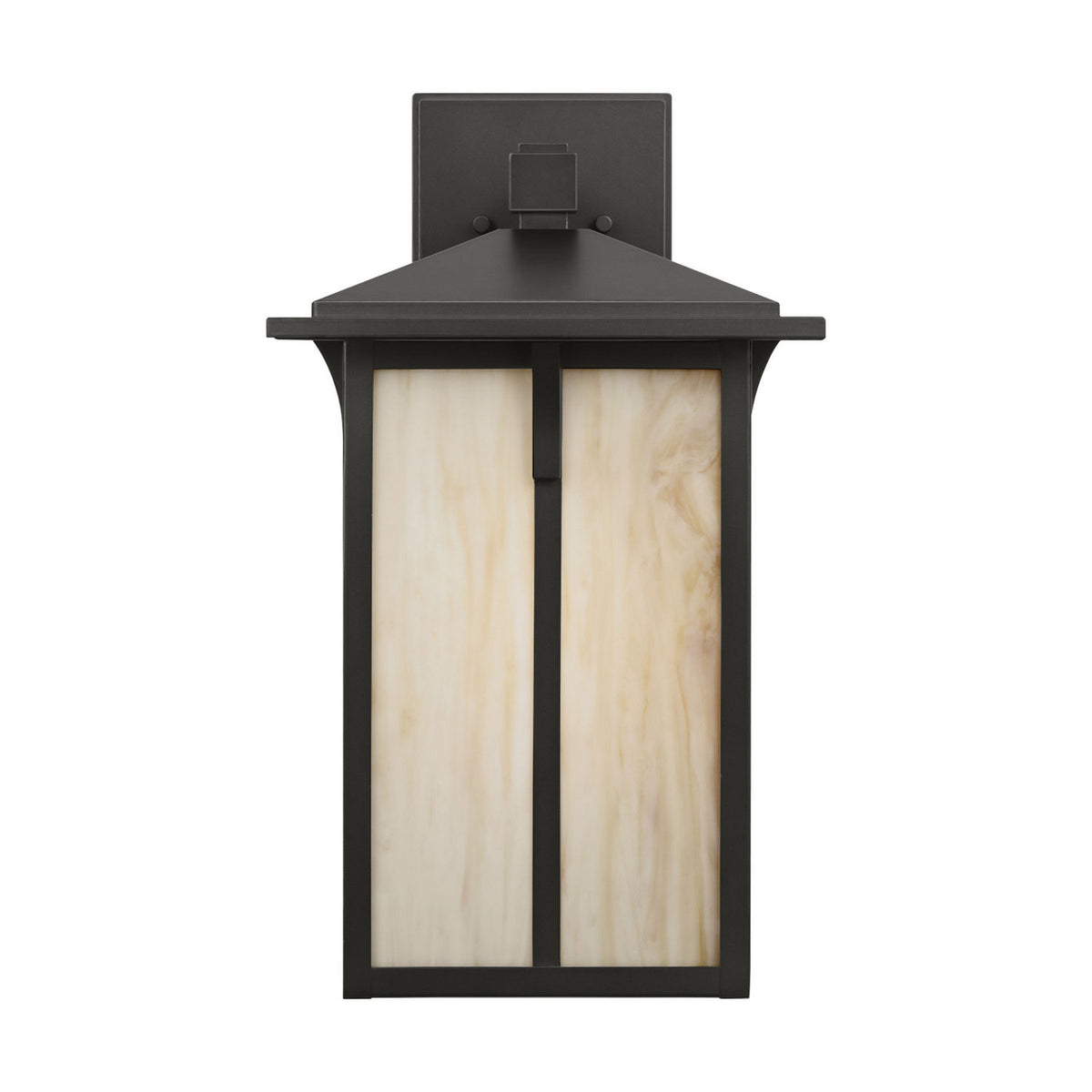 Tomek One Light Outdoor Wall Lantern in Antique Bronze