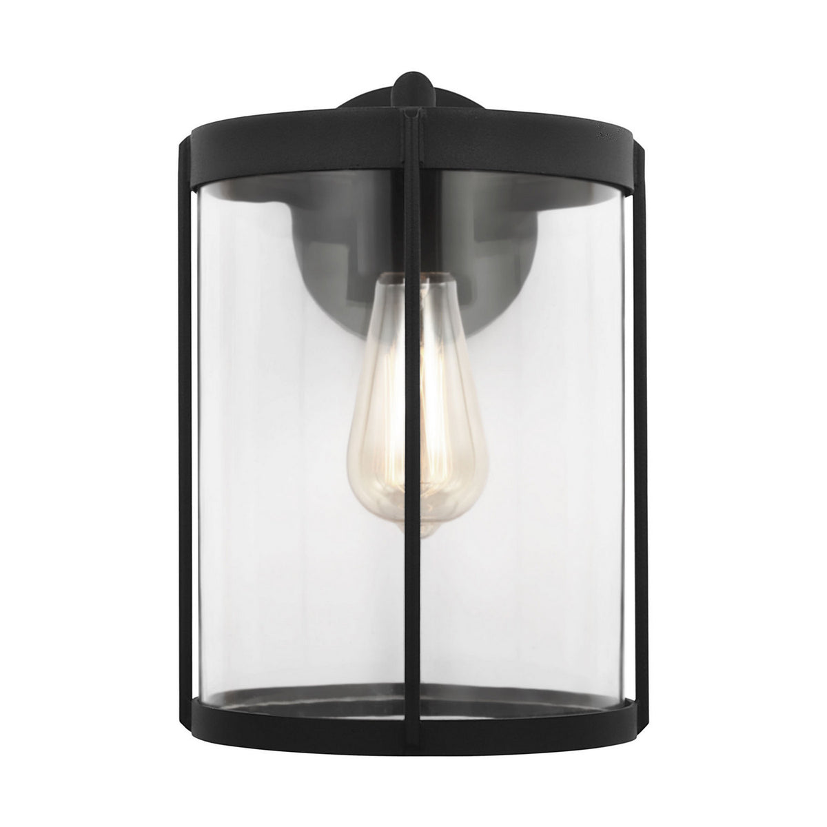 Luning Lantern in Textured Black