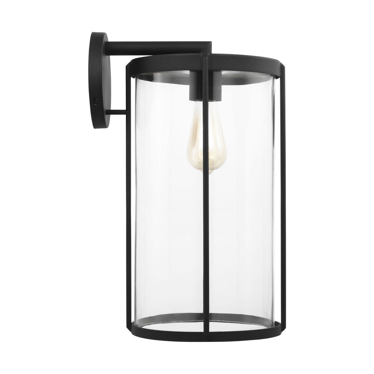 Luning Lantern in Textured Black