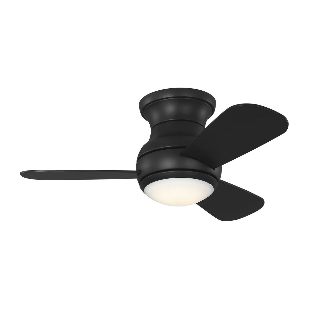 Orbis 32 Hugger LED 32"Ceiling Fan in Midnight Black