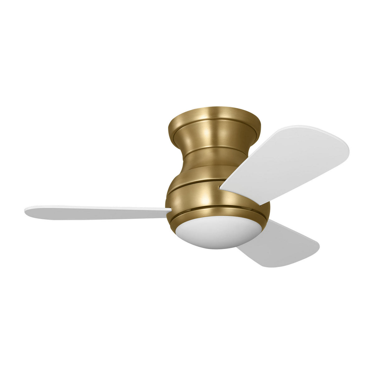 Orbis 32 Hugger LED 32"Ceiling Fan in Satin Brass