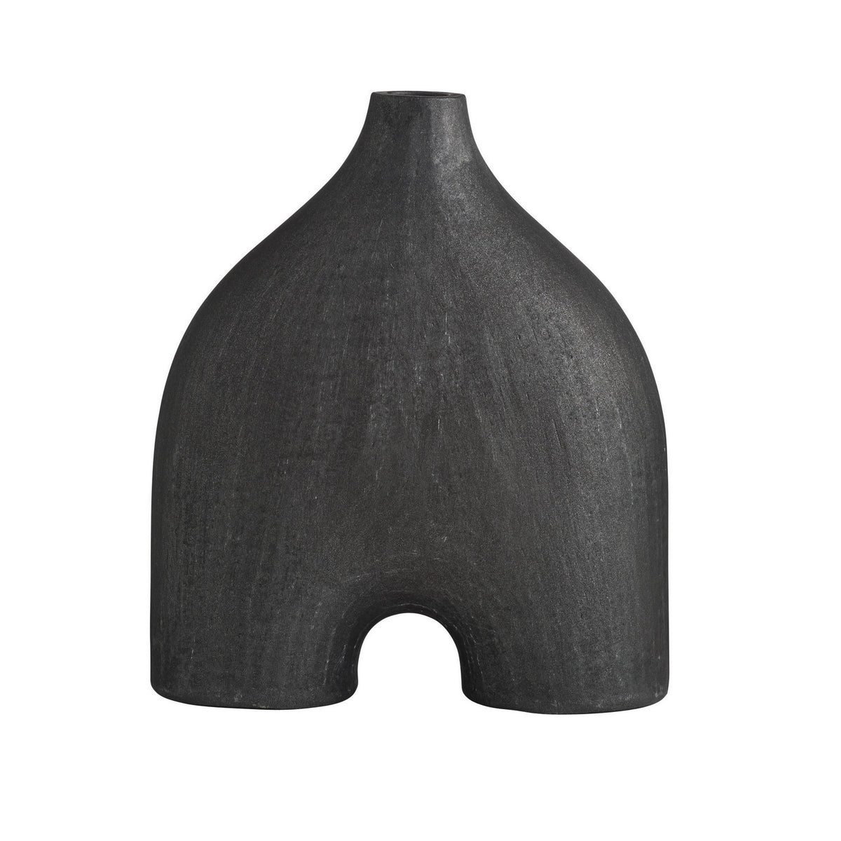 Sculpture de Jeffrey en fusain mat