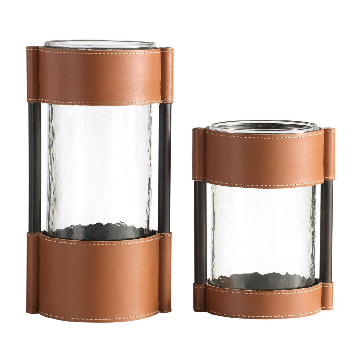 Joseph Vases, Set of 2 in Brown