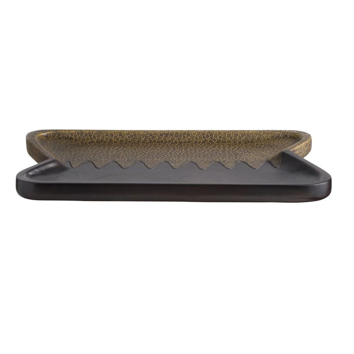 Kolby Tray in Antique Brass