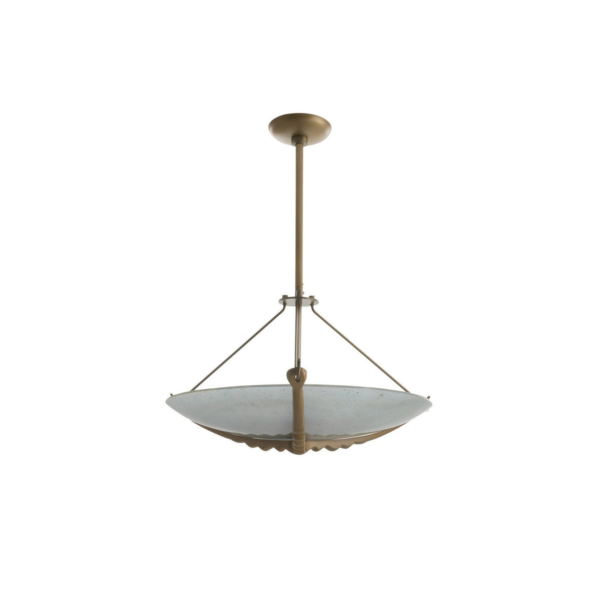 Karlsen Three Light Semi-Flush Mount in Frosted