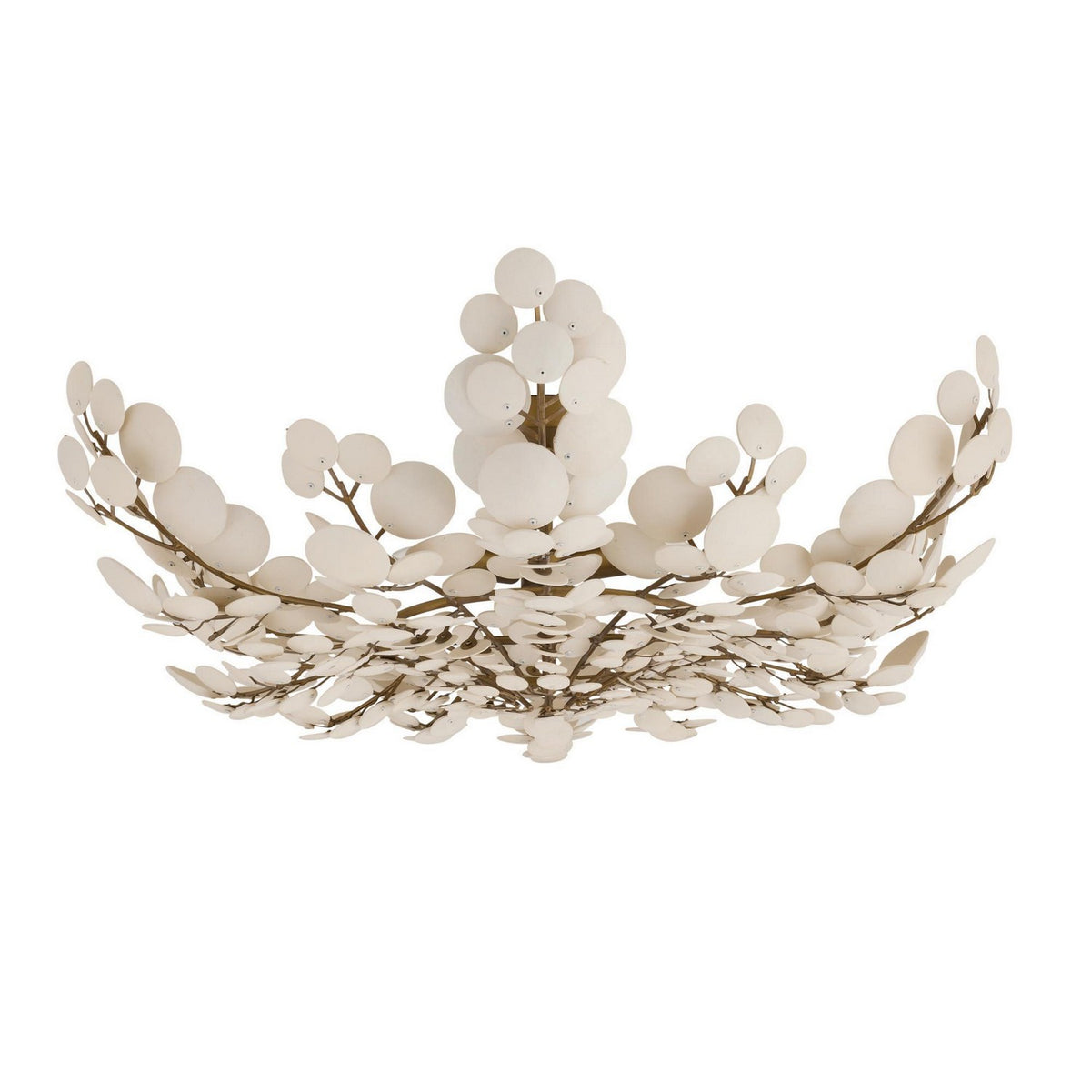 Bilal Three Light Flush Mount in Ivory