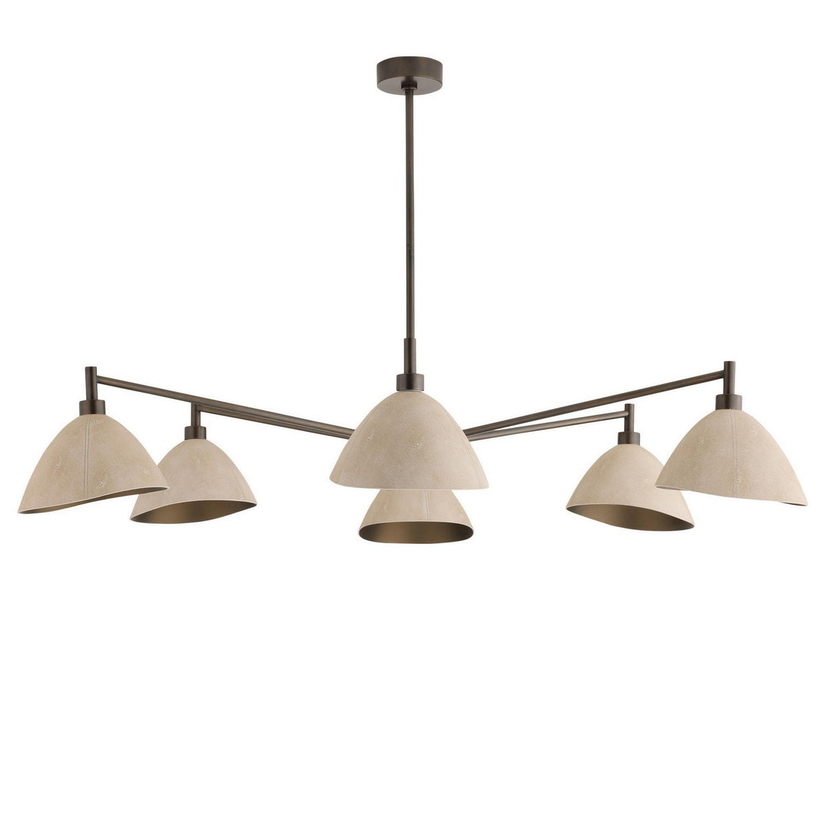 Inlet Six Light Chandelier in Ivory