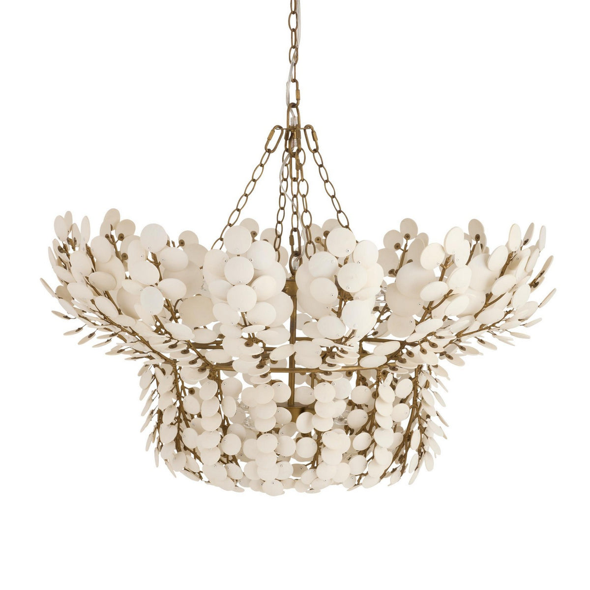 Bilal Eight Light Chandelier in Ivory