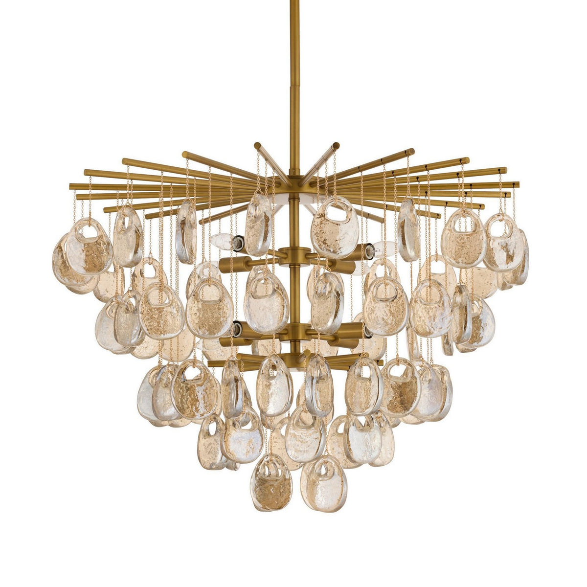 Jacqueline Eight Light Chandelier in Amber
