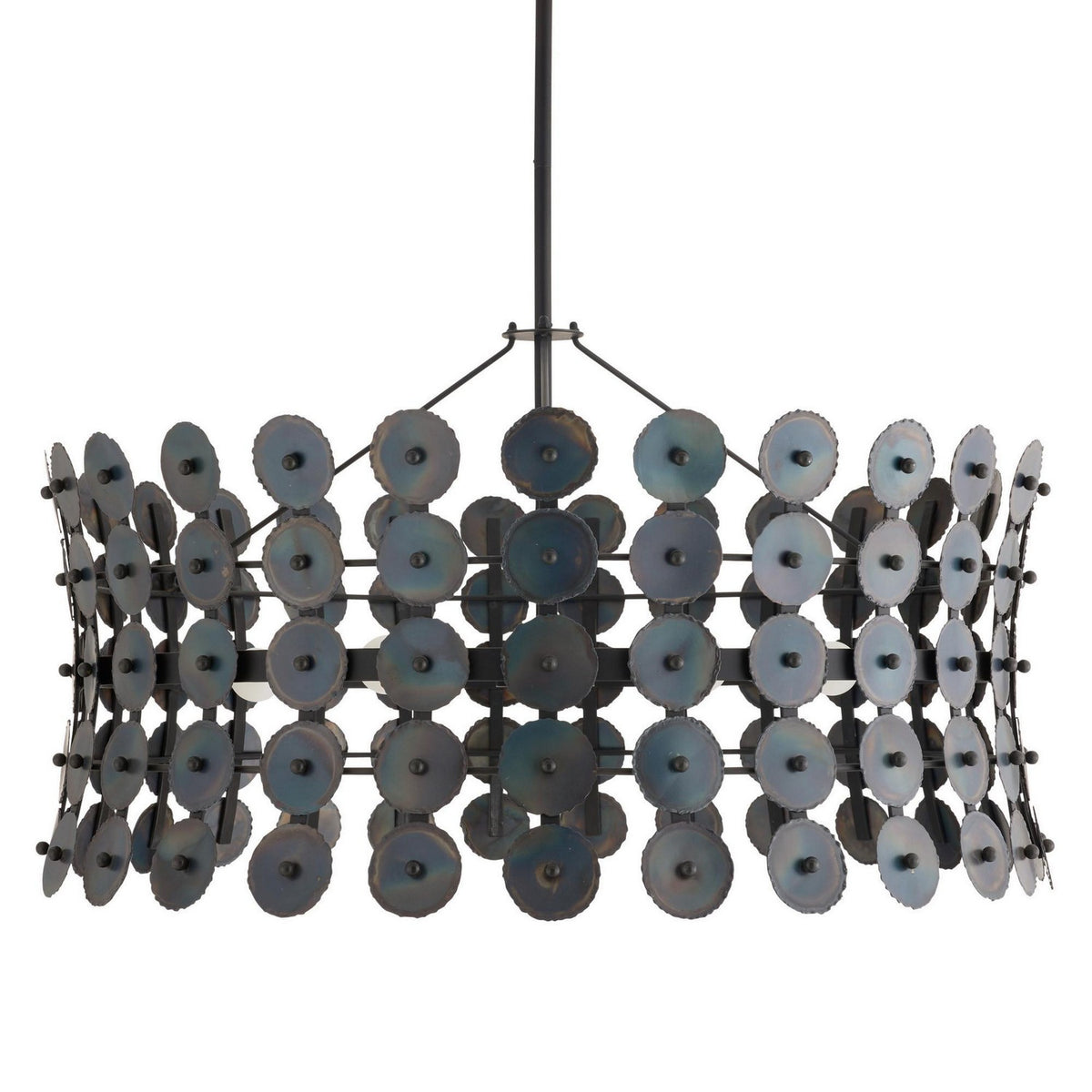 Imperia Six Light Chandelier in Burnt Iron
