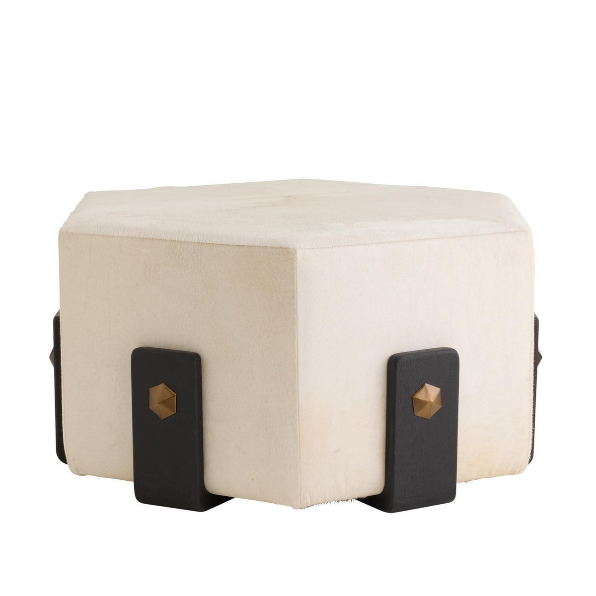 Ivonne Ottoman in White