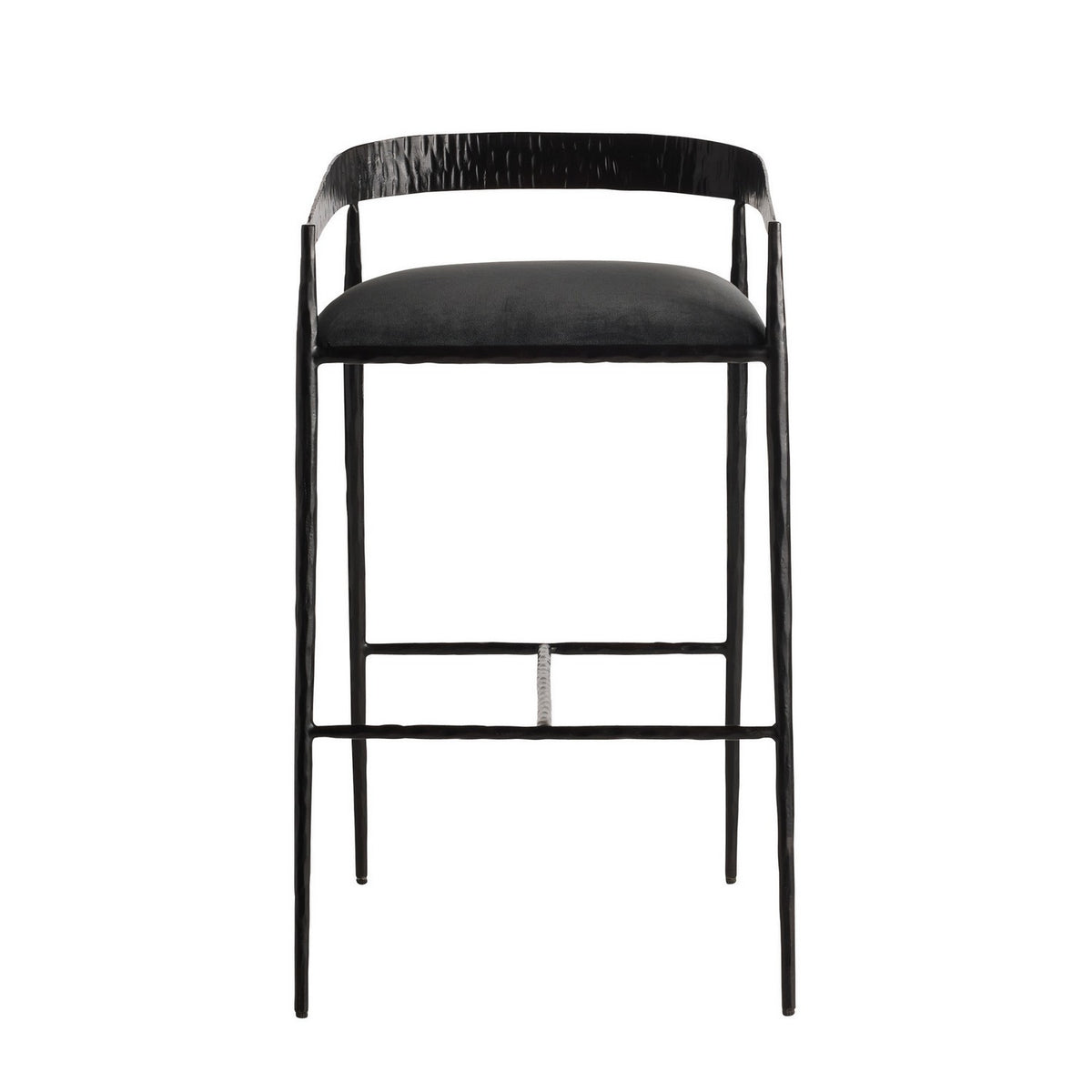 Ansel Bar Stool in Midnight Grey