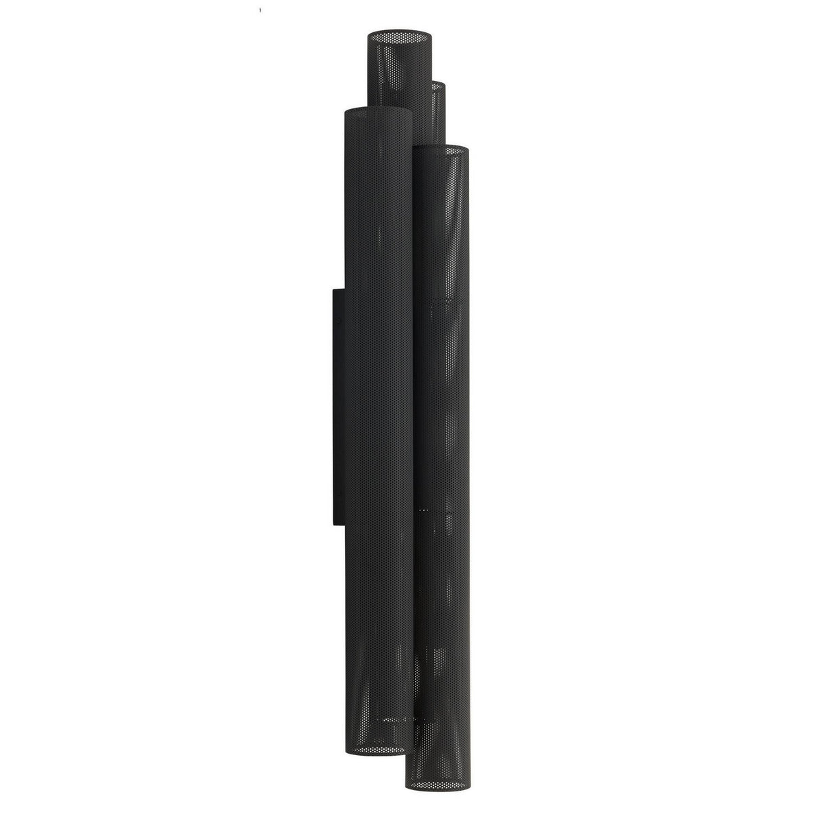 Punch Two Light Outdoor Wall Sconce in Marine Grade Matte Black