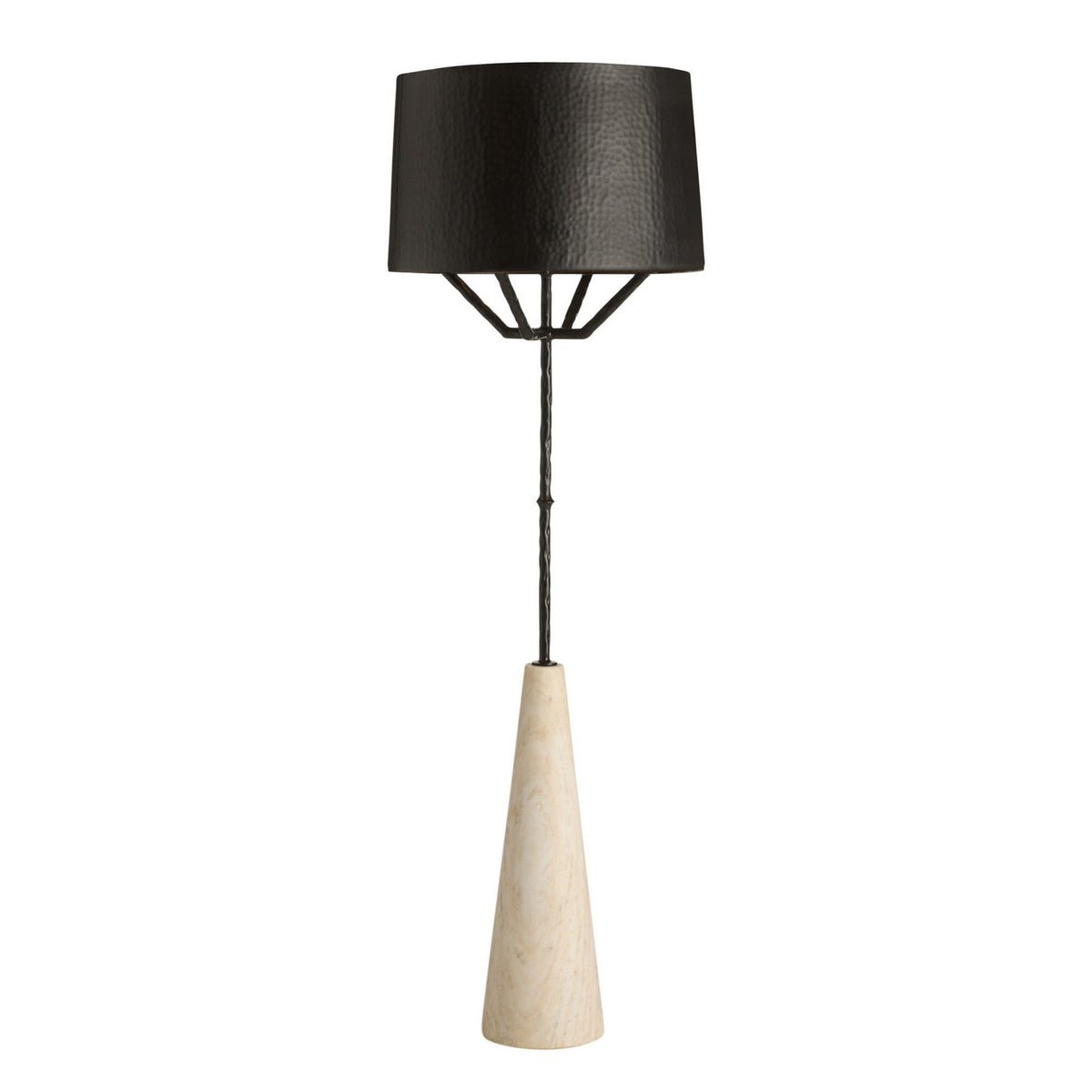 Lampadaire Juneau à une lumière, blanc