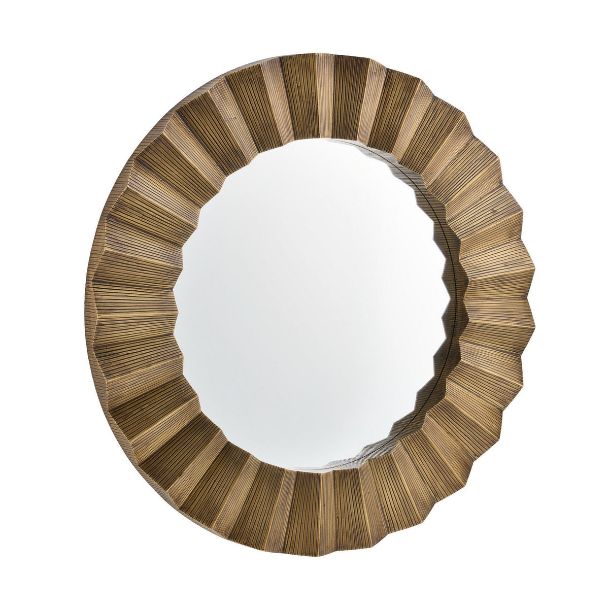 Kelby Mirror in Dark Antique Brass