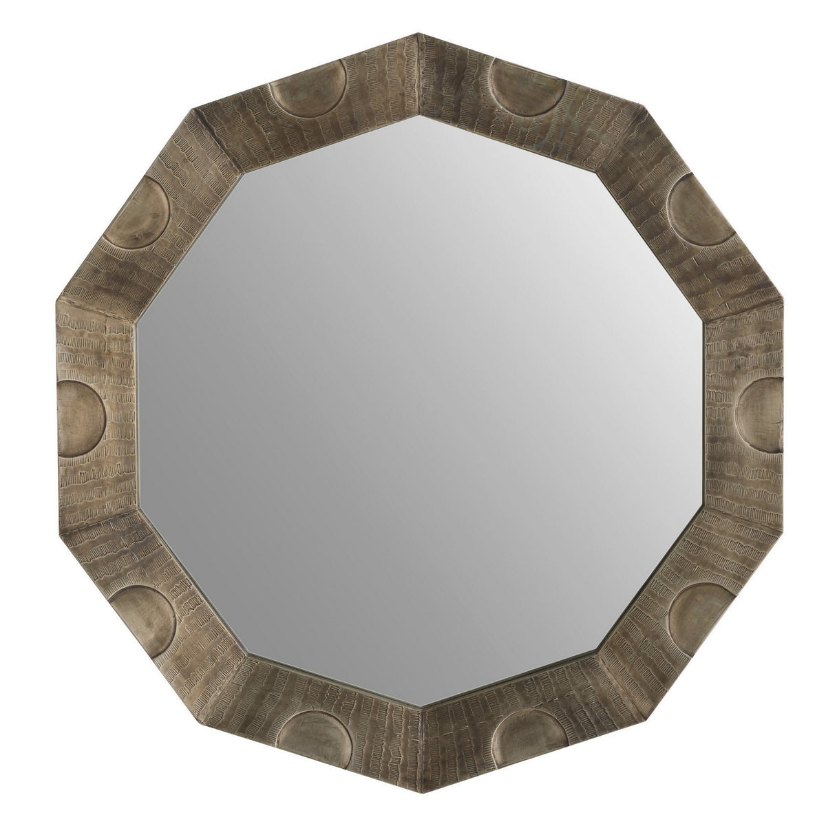 Kiernan Mirror in Burnished Silver
