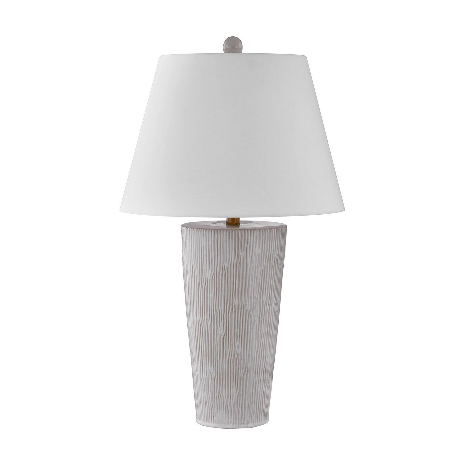 Lampe de table James One Light en blanc vieilli