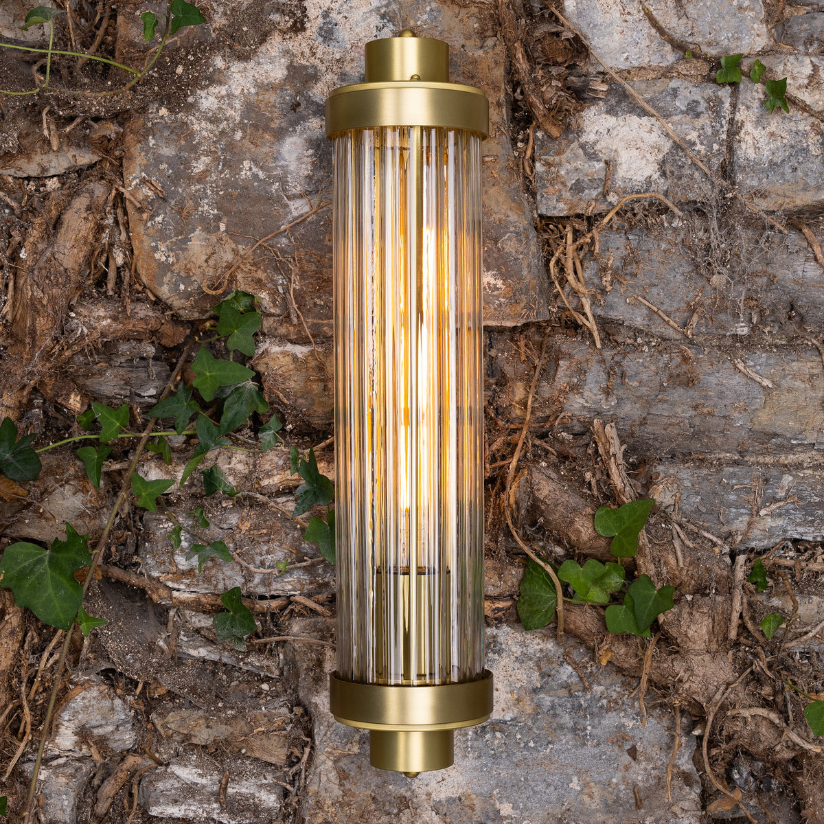 Louise One Light Wall Sconce in Satin Brass
