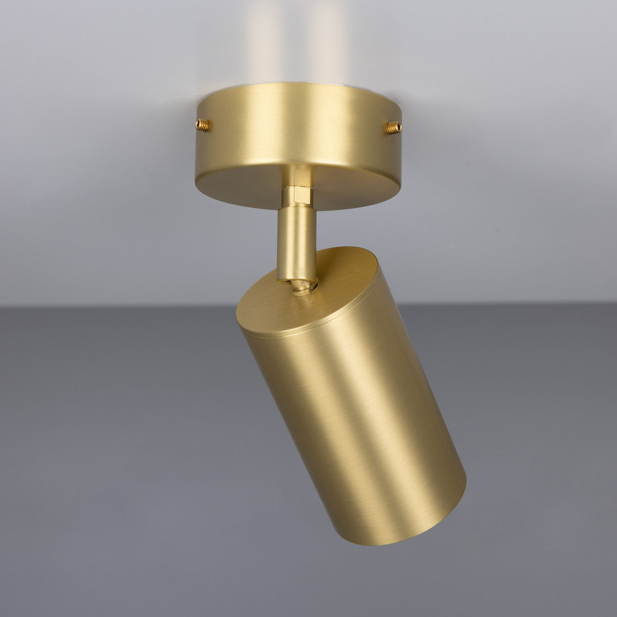 Evanston One Light Flush Mount in Satin Brass