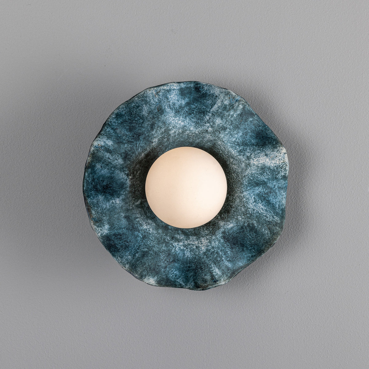 Rivale One Light Wall Sconce in Antique Silver