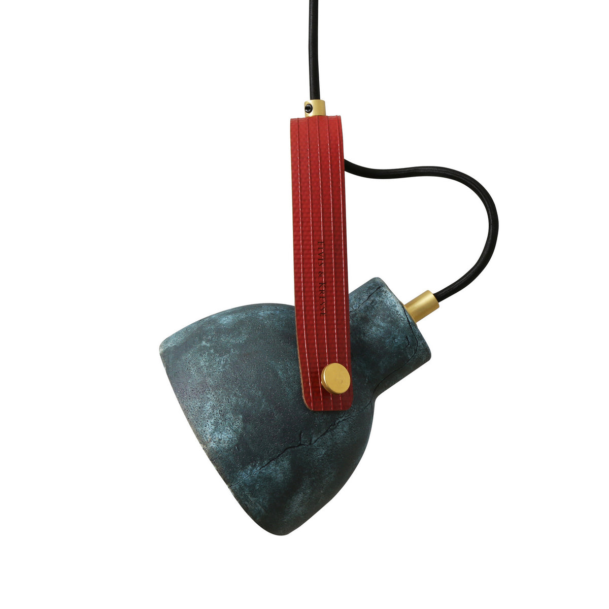 Pera One Light Pendant in Satin Brass